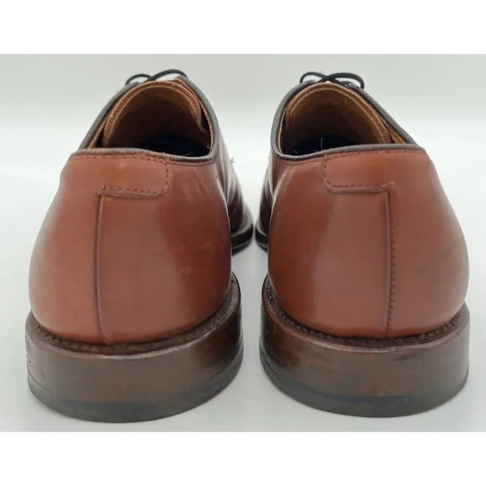 Mens Allen Edmonds Delray Split-toe Derby Brown Leather Dress Shoes Men’s 10D